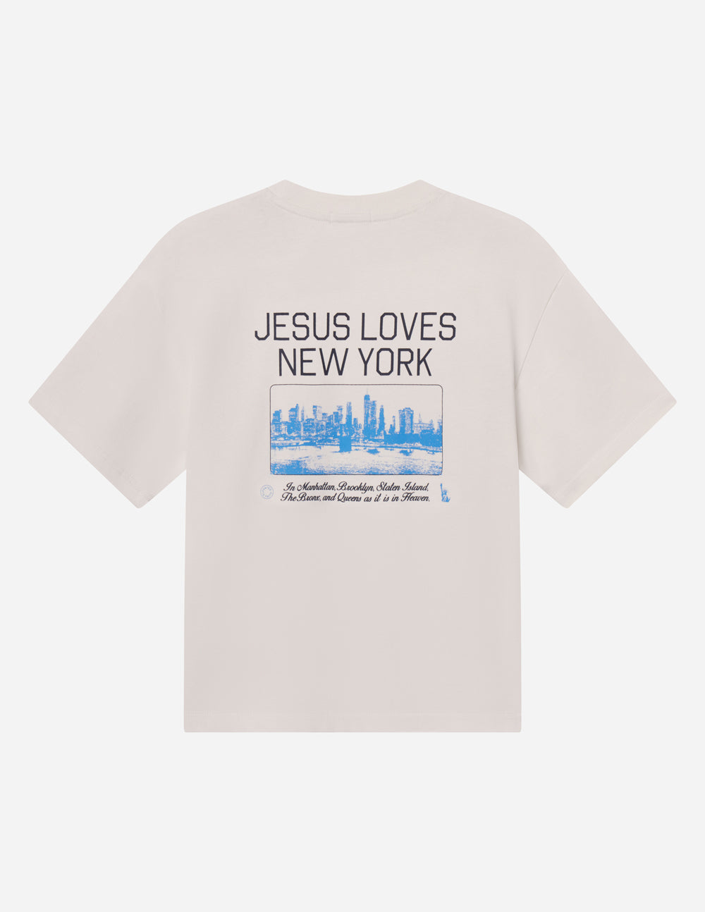 Jesus Loves New York Heavyweight Tee - Minimalist Streetwear