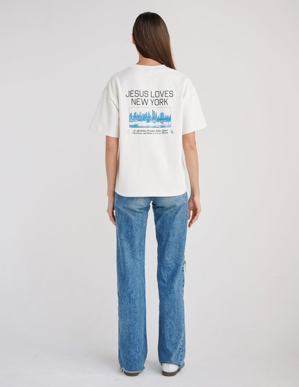 Jesus Loves New York Heavyweight Graphic Tee City Revival