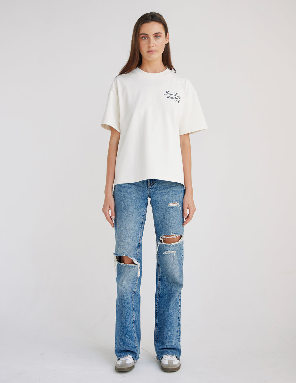 Jesus Loves New York Heavyweight Graphic Tee City Revival