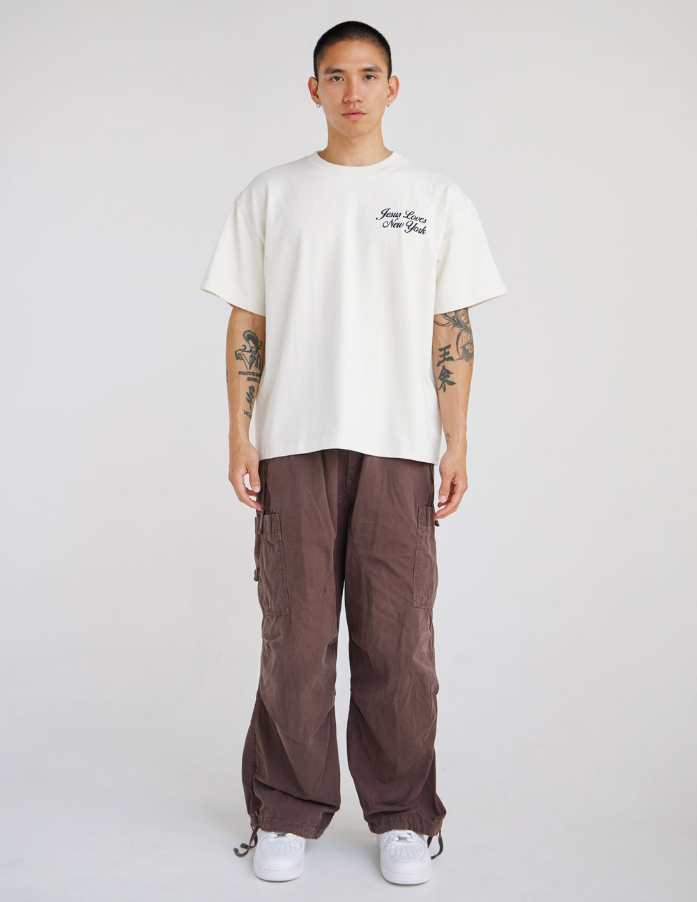 Jesus Loves New York Heavyweight Tee - Minimalist Streetwear