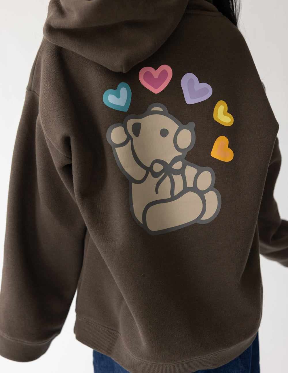 Jesus Loves You Kids Hoodie - Soft Brown Oversized Pullover