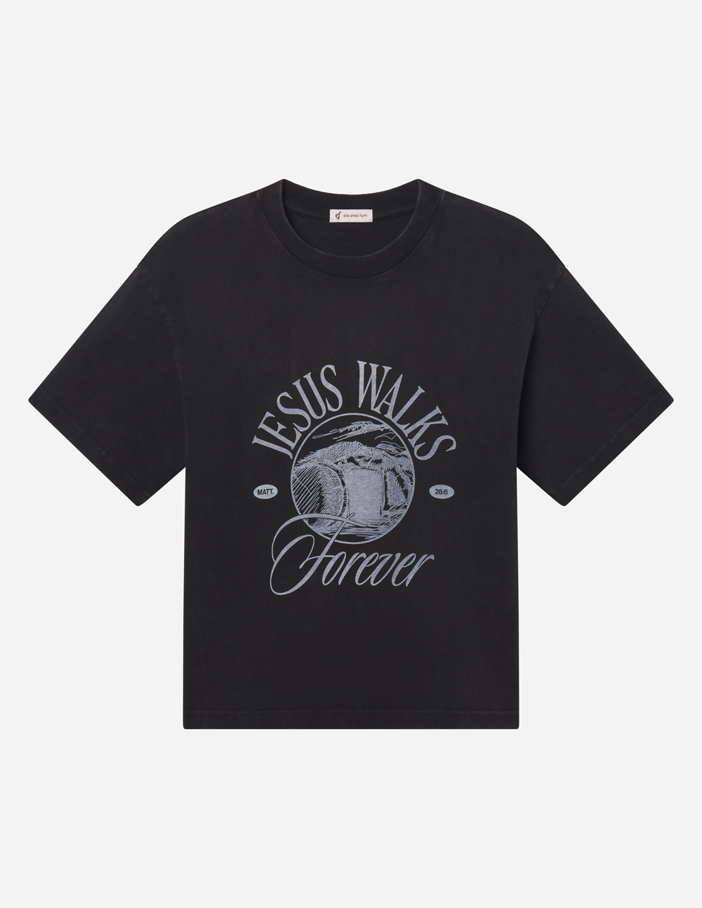 Jesus Walks Heavyweight Boxy Tee in Premium Cotton