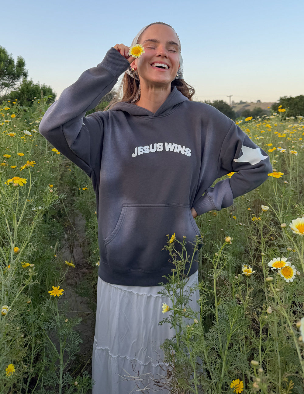 Jesus Wins Unisex Hoodie - Black Tide Graphic Christian Apparel