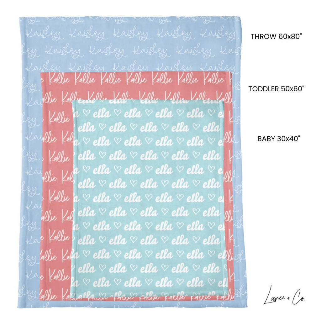 Jewel Tones Personalized Minky Blanket