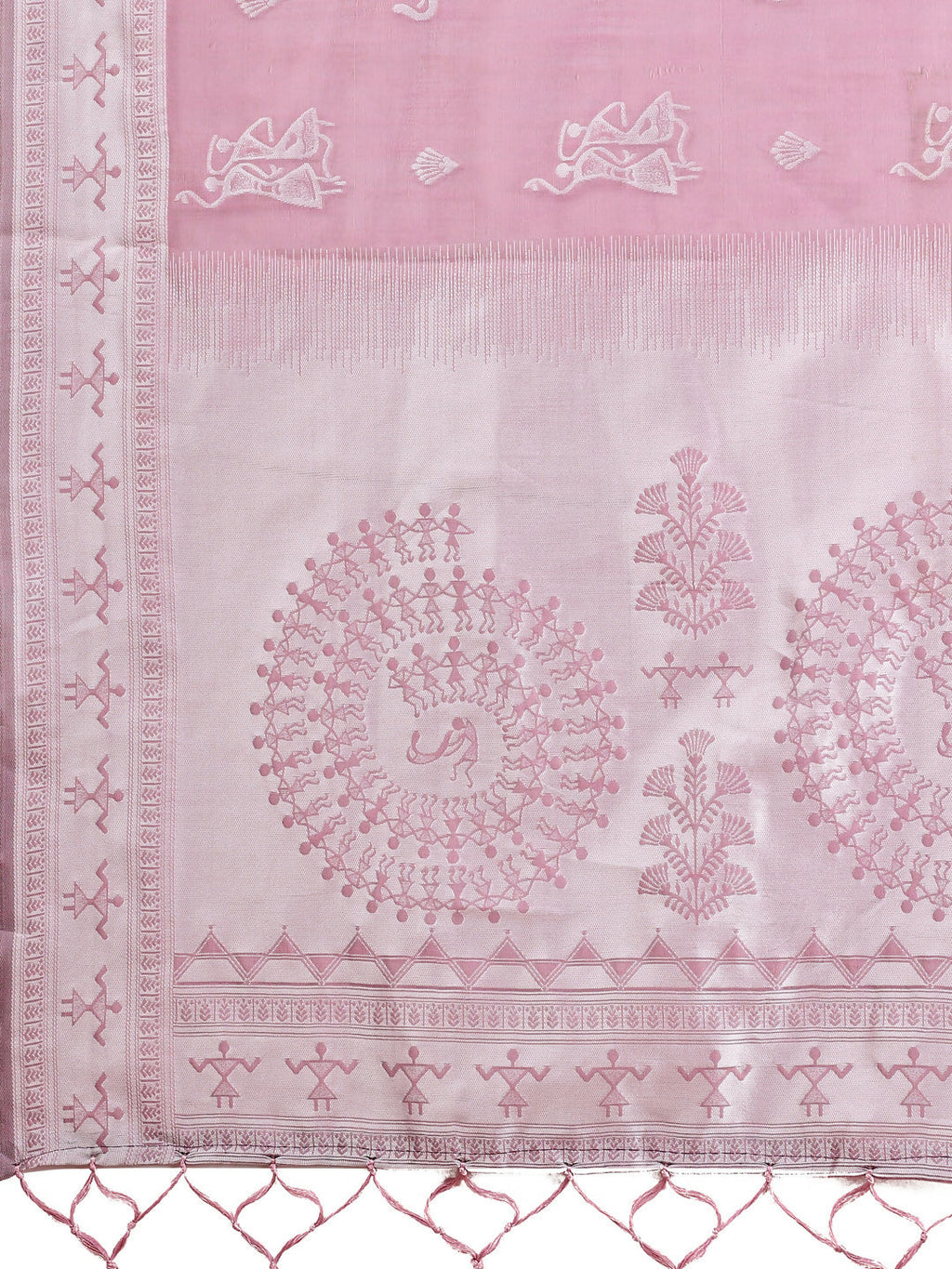 Varnika Purple Linen Cotton Saree with Matching Blouse Piece