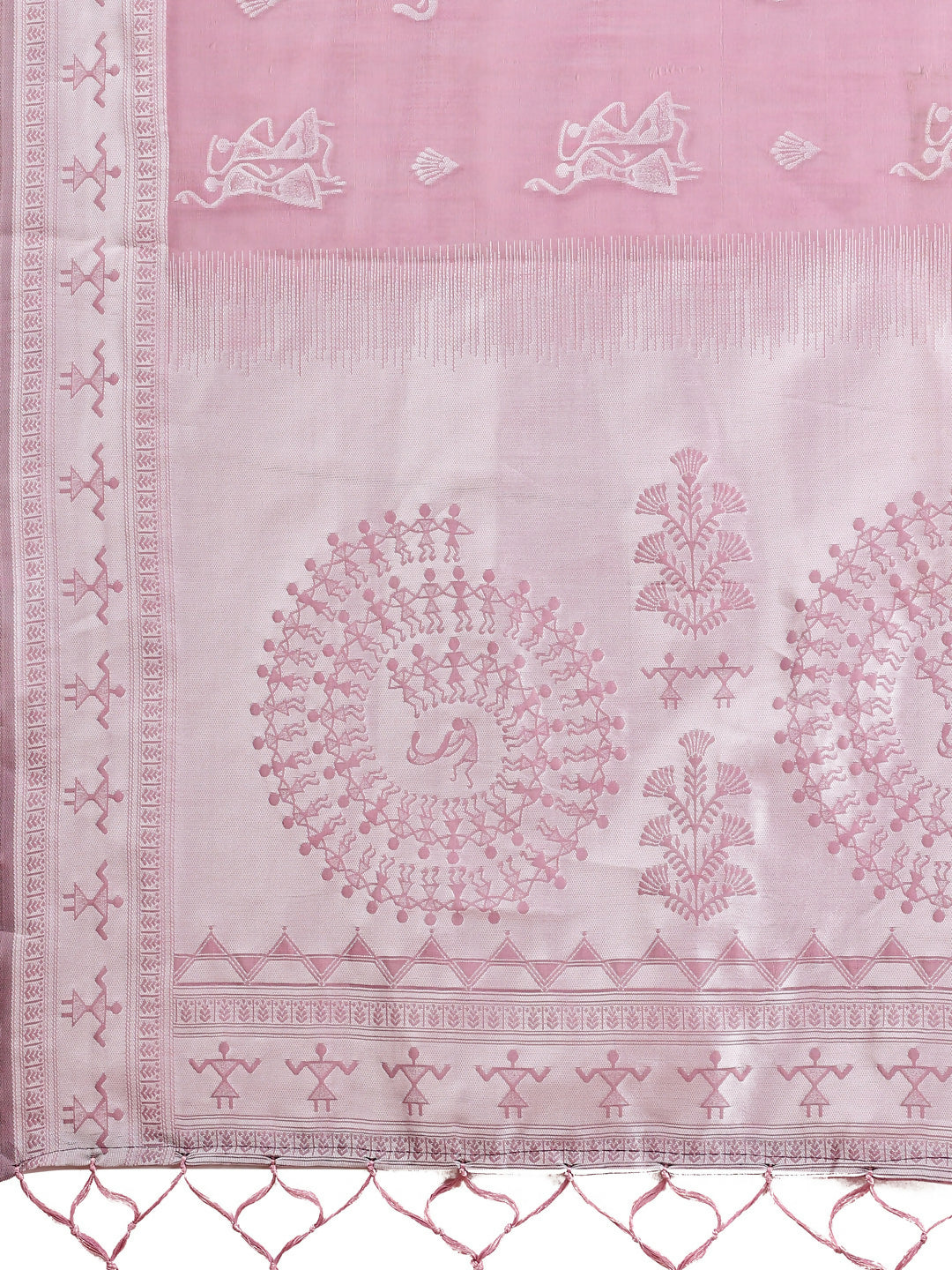 Varnika Purple Linen Cotton Saree with Matching Blouse Piece