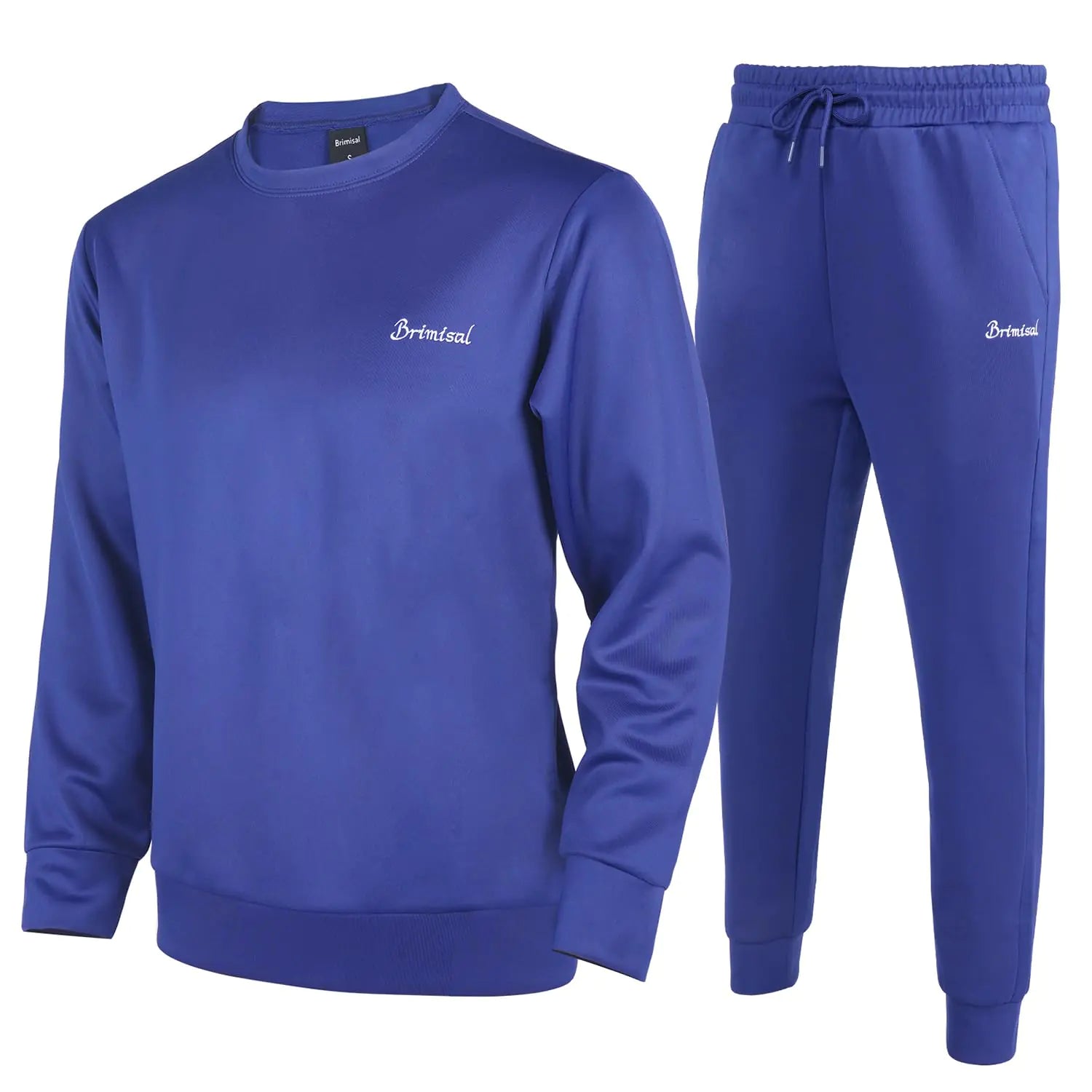 Brimisal Mens Tracksuits 2 Piece Sets Outfits For Men Sweatsuits Long Sleeve Crewneck Pullover Active Jogging Sportswear