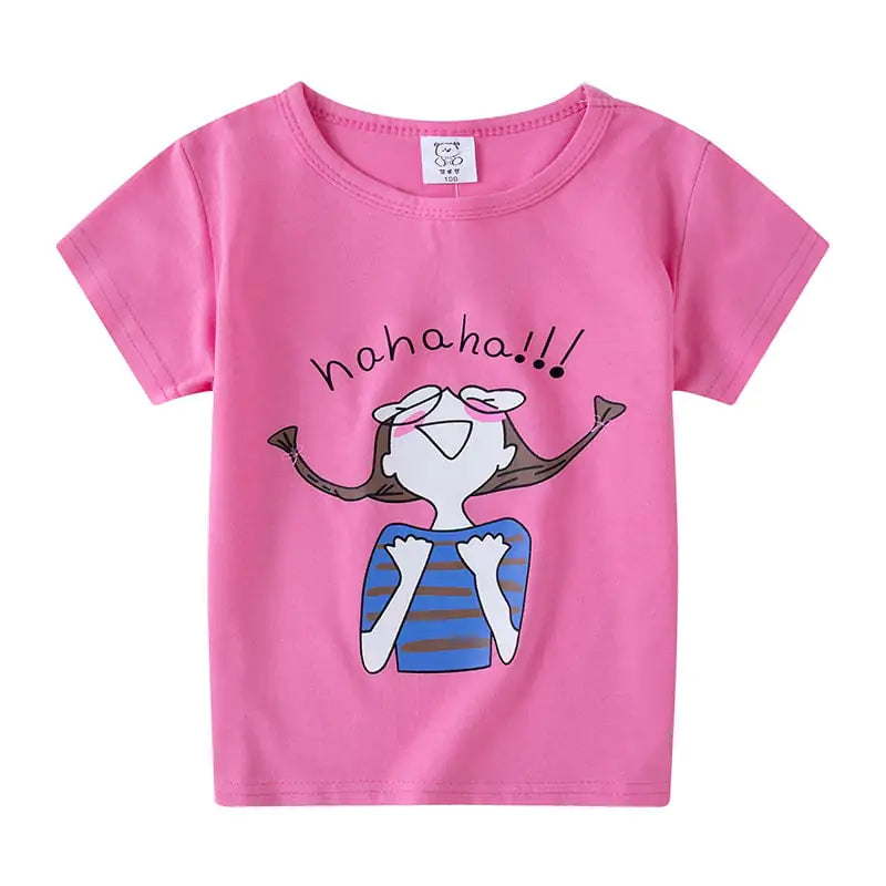 Cartoon Short Sleeve T-shirt for Kids (Boys & Girls)