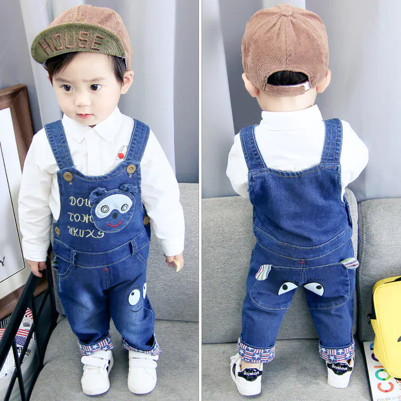 Korean Style Baby Denim Overalls for Boys and Girls
