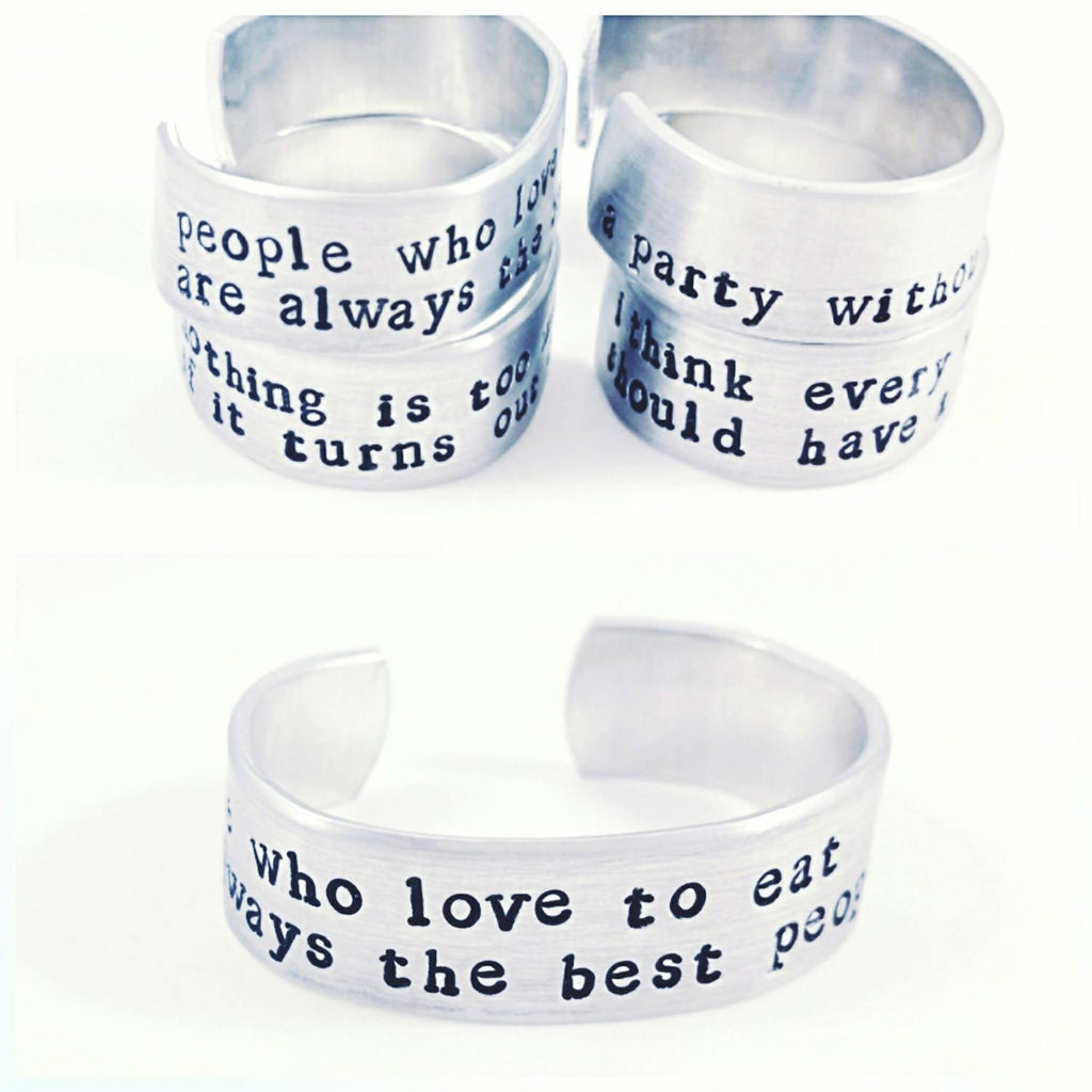 Julia Child Quotes Napkin Rings