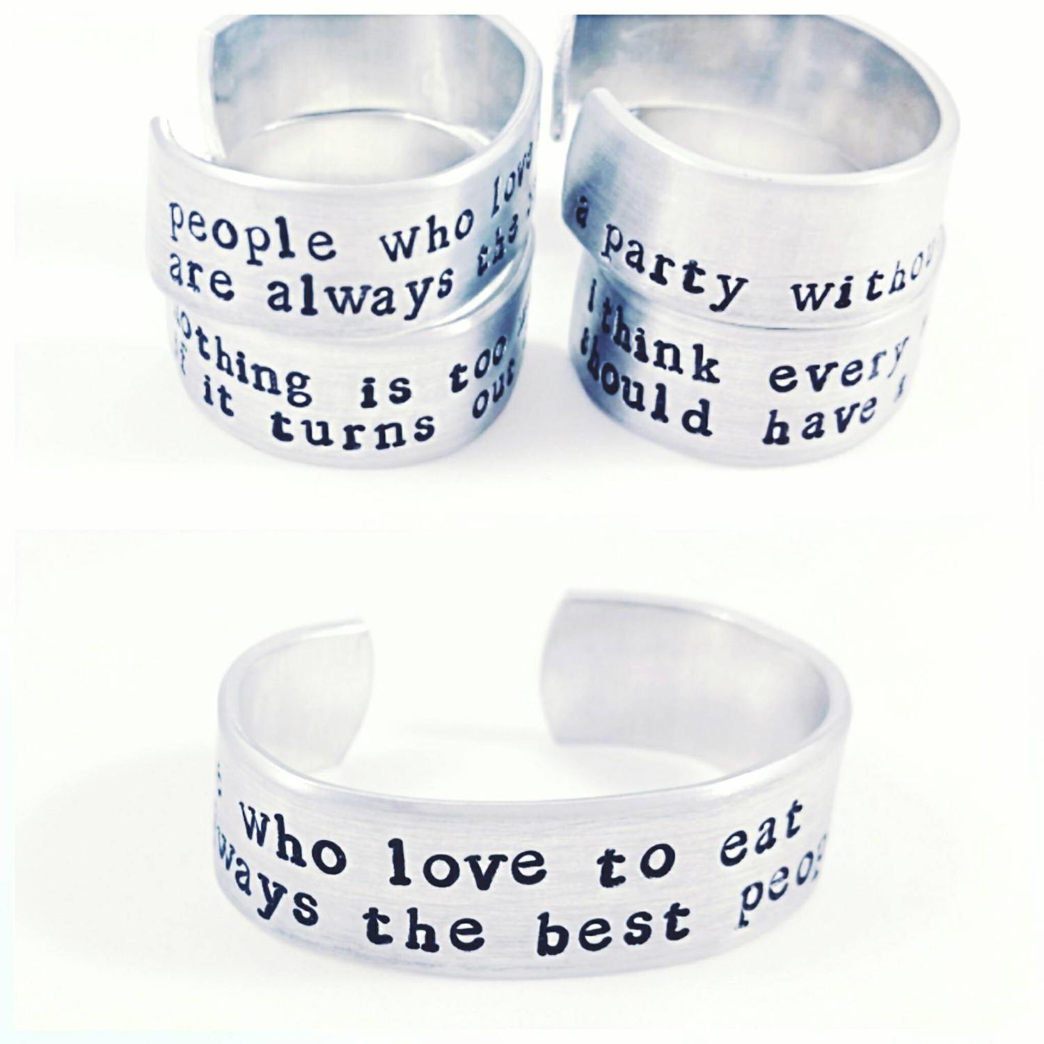 Julia Child Quotes Napkin Rings