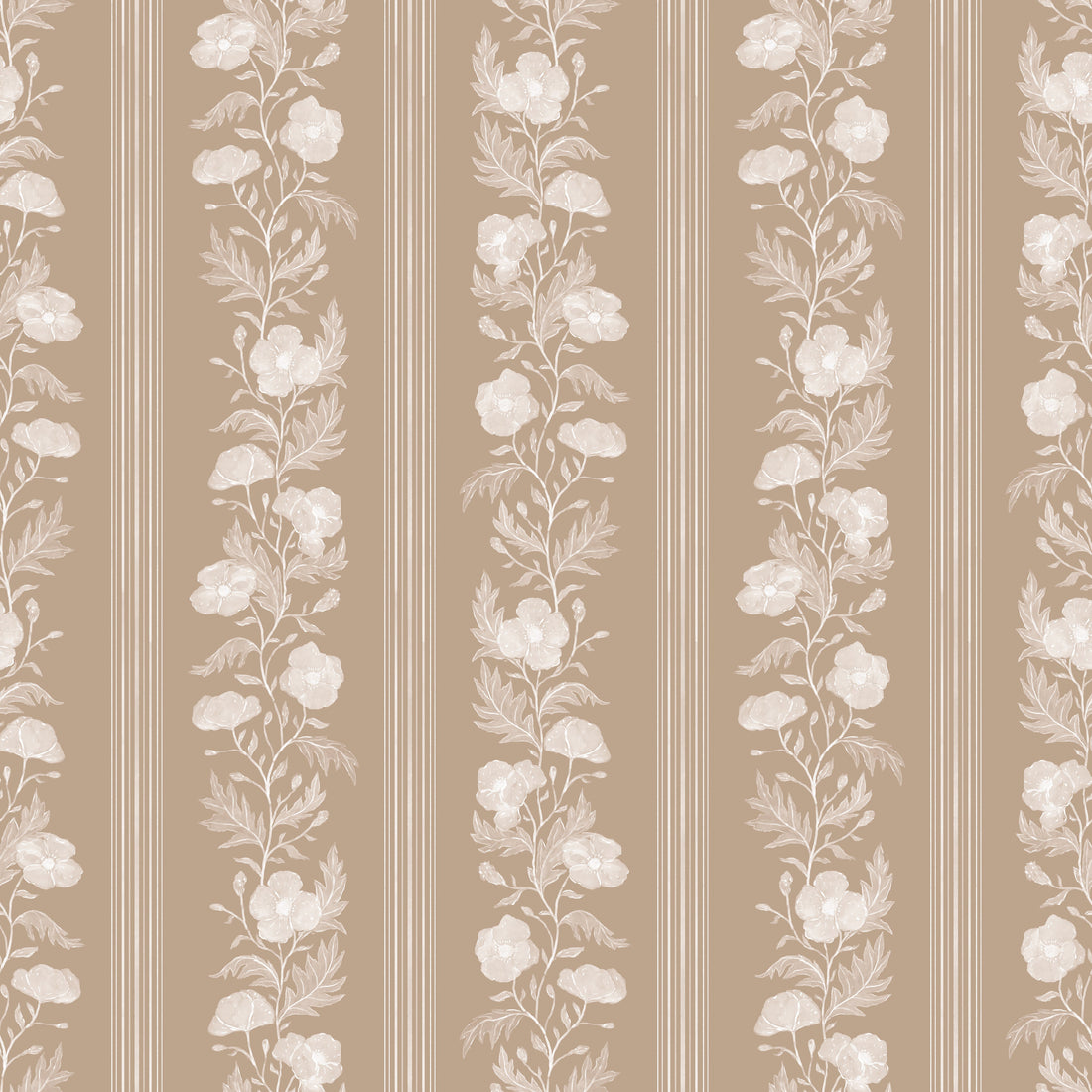 Juliet Wallpaper - Peel and Stick Floral Removable Wall Decor