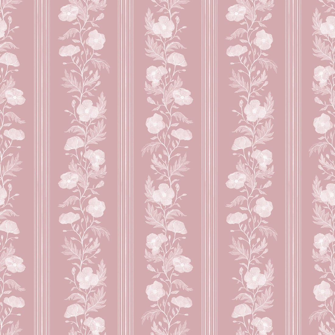 Juliet Wallpaper - Peel and Stick Floral Removable Wall Decor