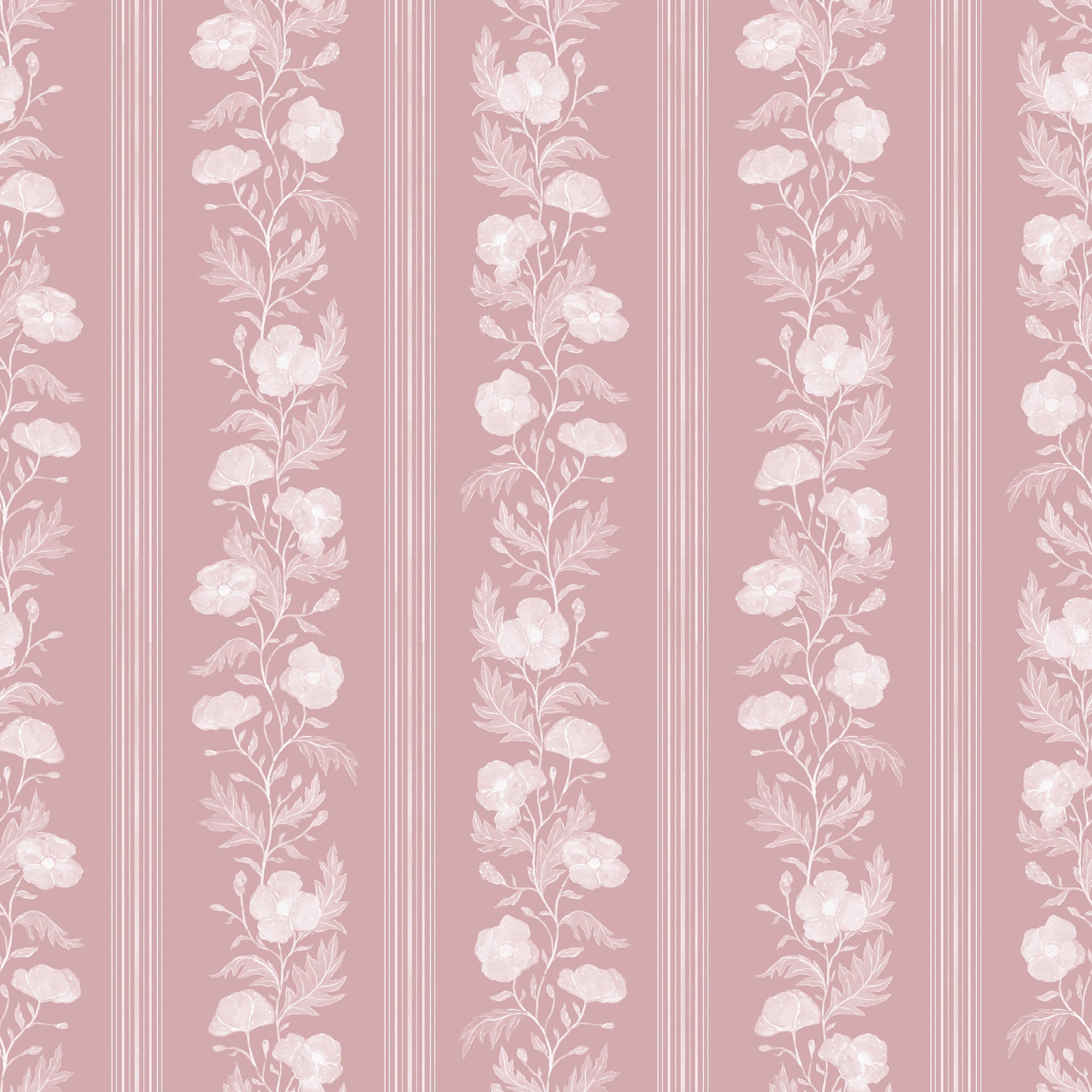 Juliet Wallpaper - Peel and Stick Floral Removable Wall Decor