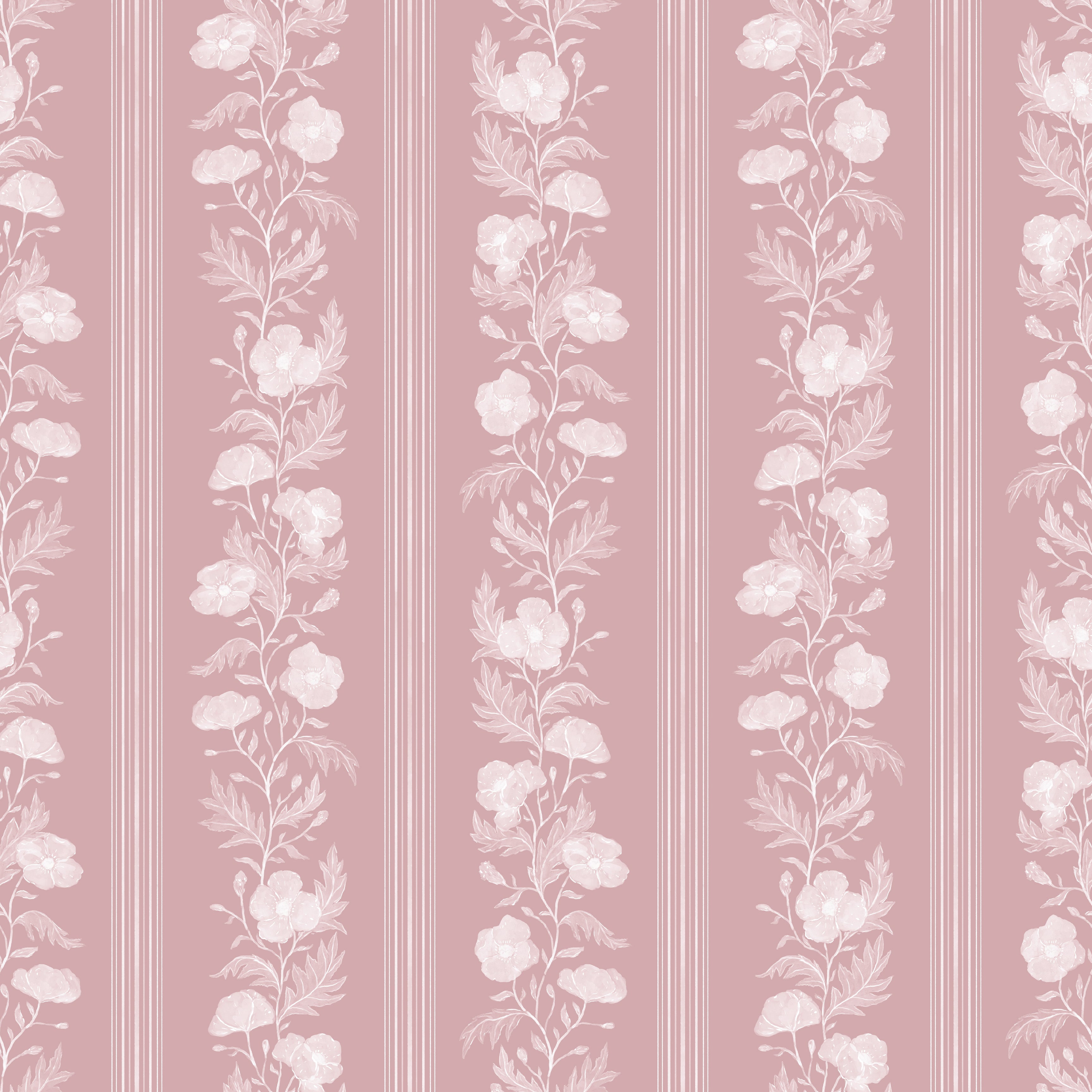 Juliet Wallpaper - Peel and Stick Floral Removable Wall Decor