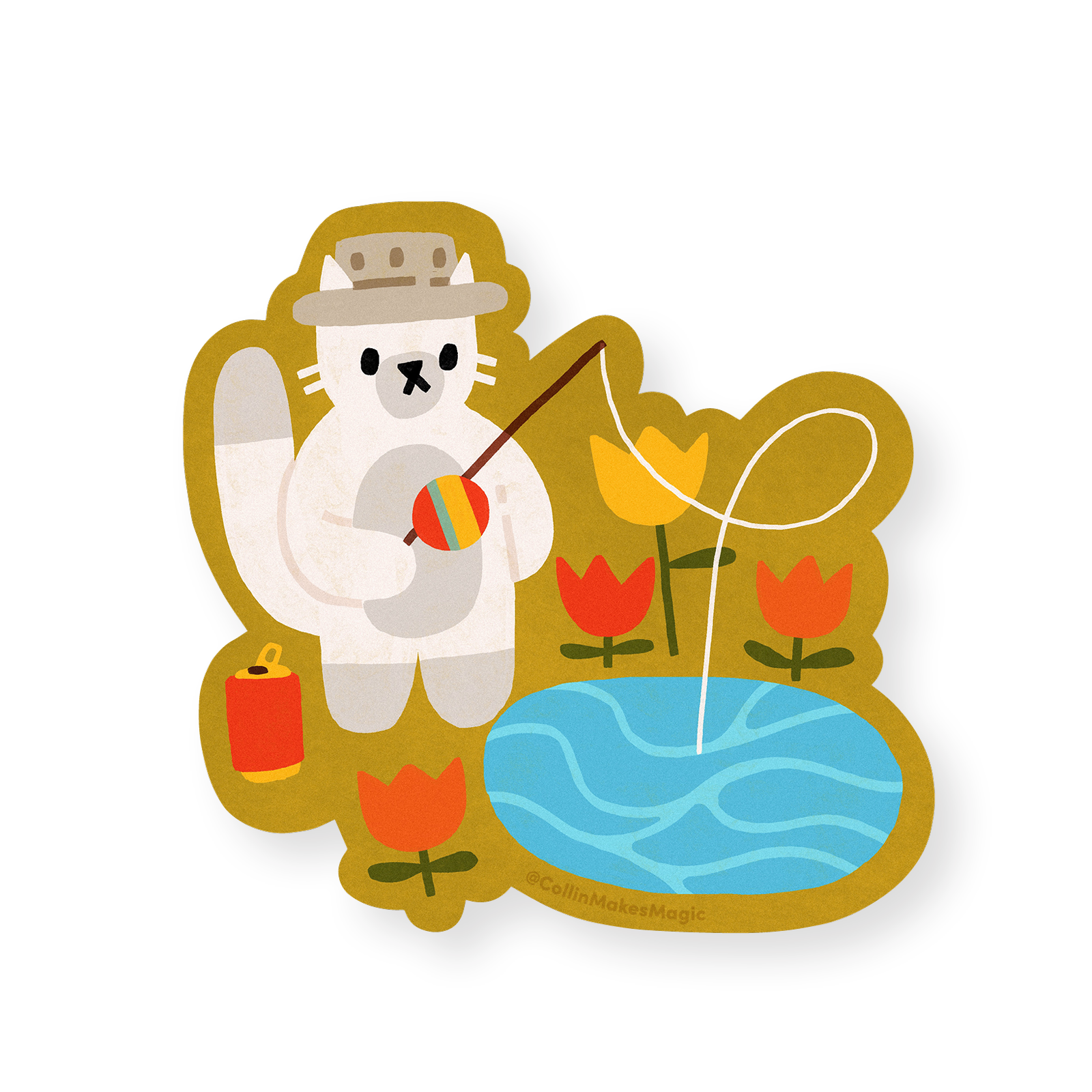 Fishin' — Vinyl Sticker