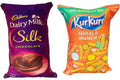 Set of 2 reversible microfibre-filled cushions featuring fun food-themed designs for kids
