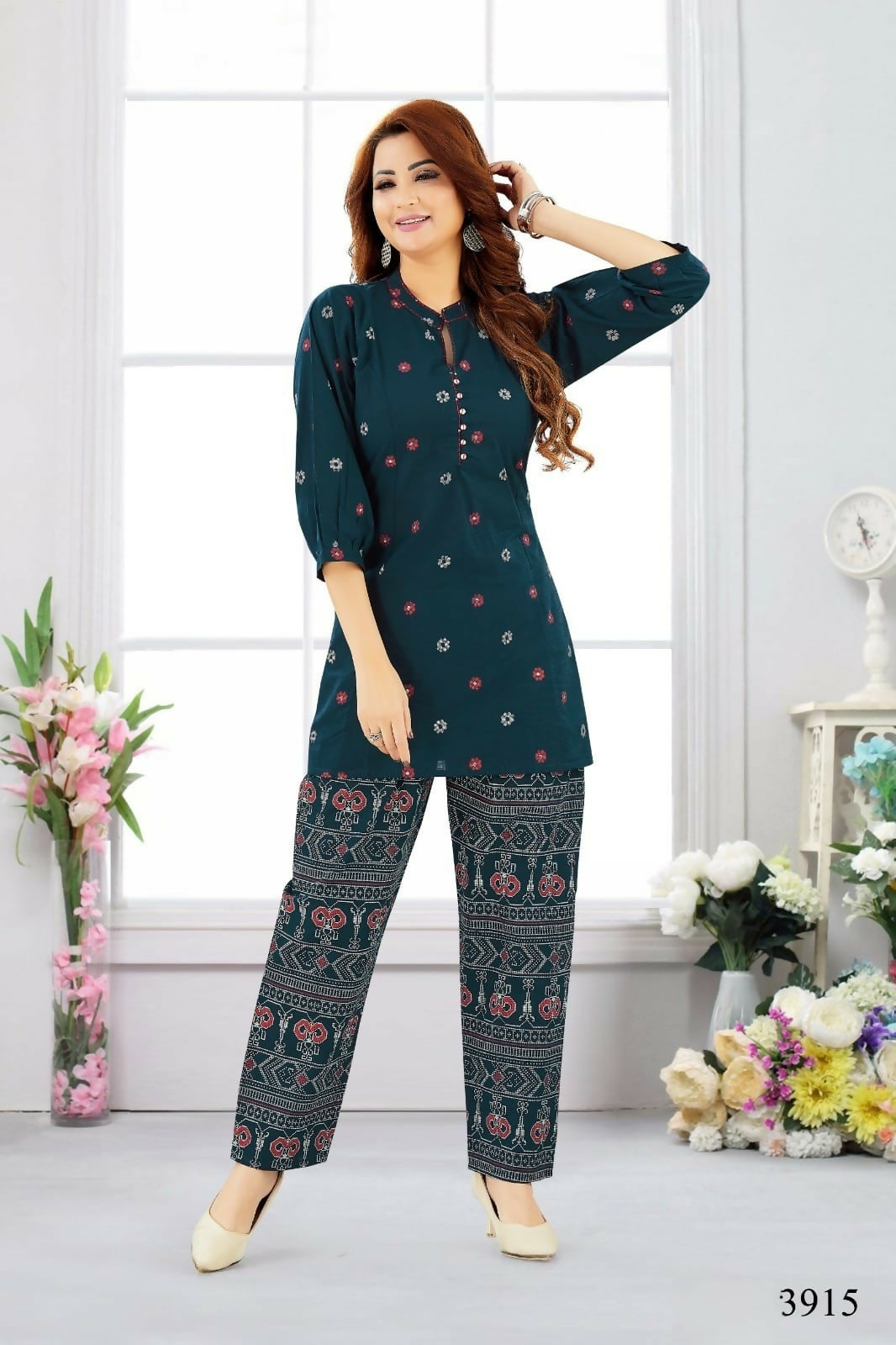 Joban Fashion Cotton Blue Color Kurta Set