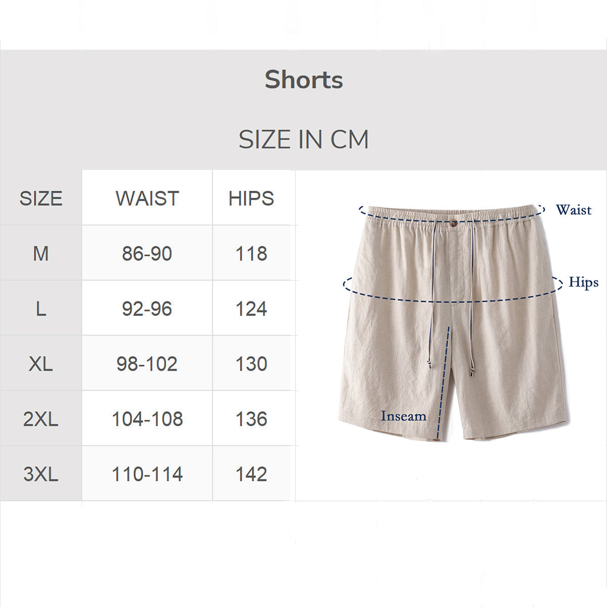 Mid-Rise Straight Bermuda Shorts 8-10 Inch Cotton Linen Blend