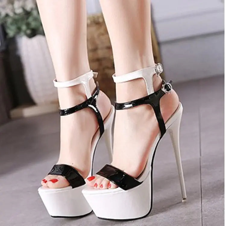 Women's Sexy High Heel Platform Sandals Nightclub Party Shoes - Image 3