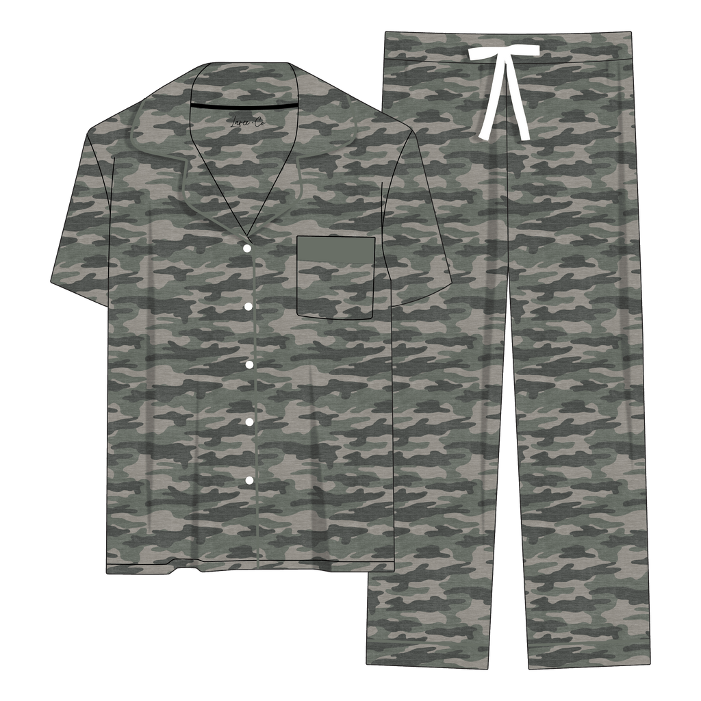 Kace Camo Bamboo Women's Luxe Lounge Set