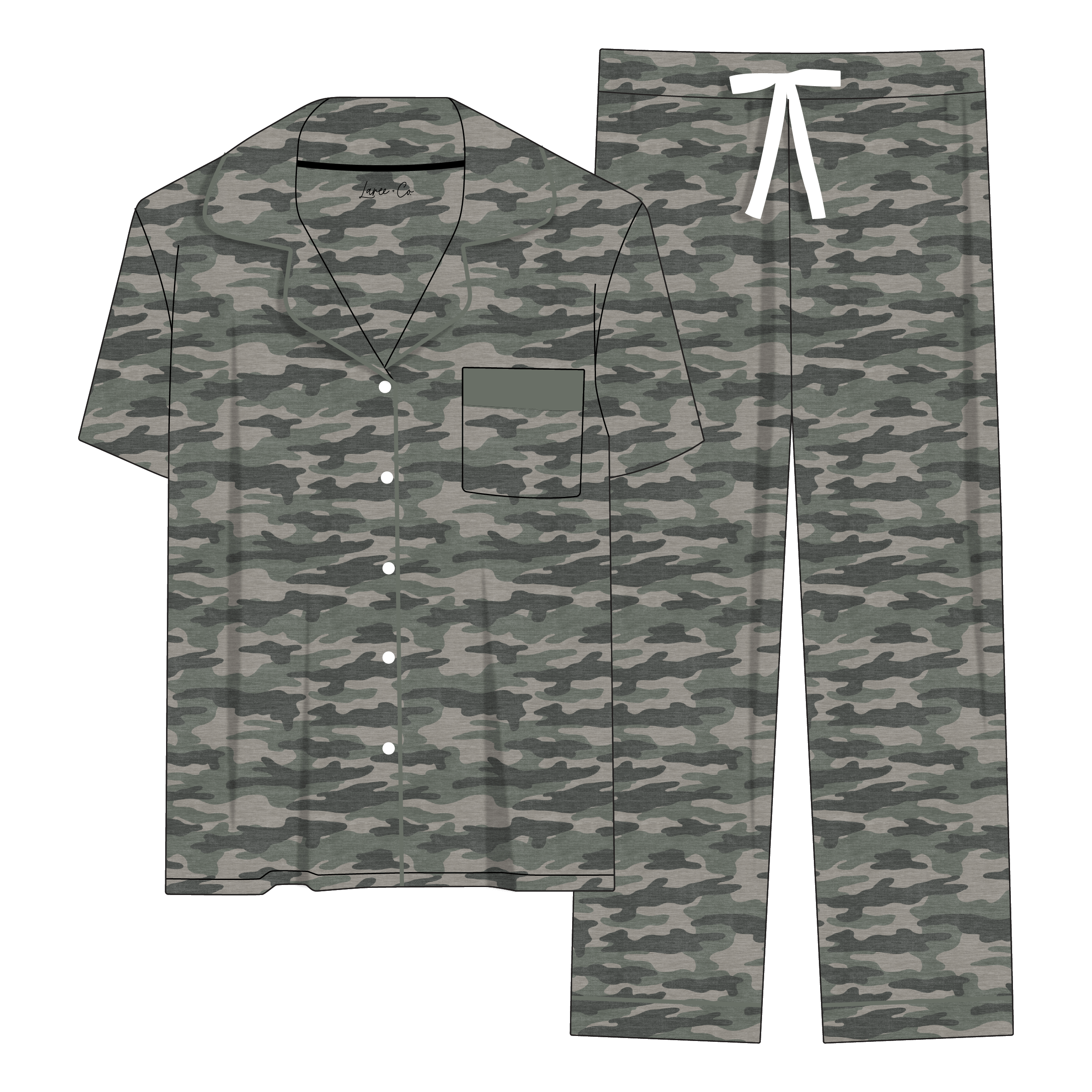 Kace Camo Bamboo Women's Luxe Lounge Set