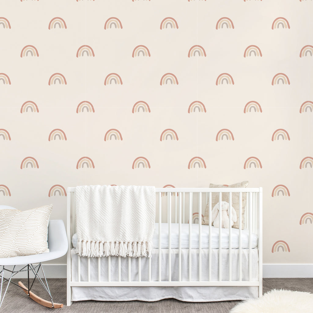 Parker Removable Wallpaper by Erika Senneff - Beige & Pink