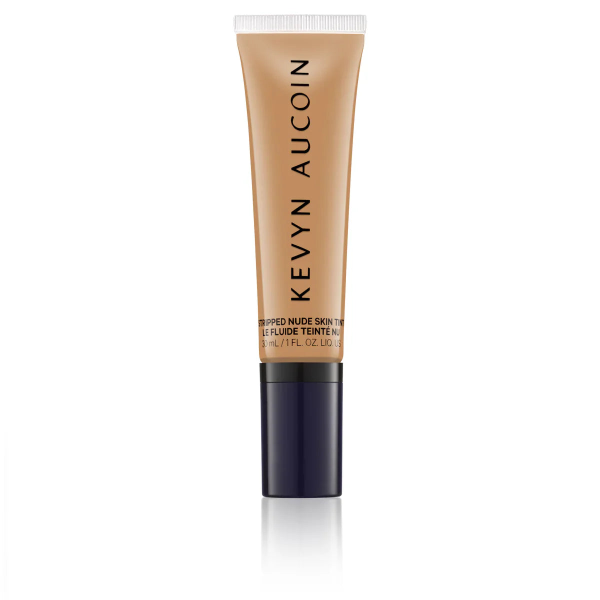 Kevyn Aucoin Stripped Nude Skin Tint in a minimalist beige packaging.