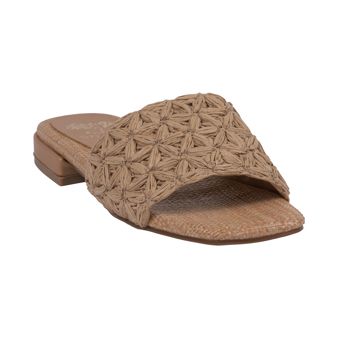 Women's Kendra Natural Woven Flat Sandals