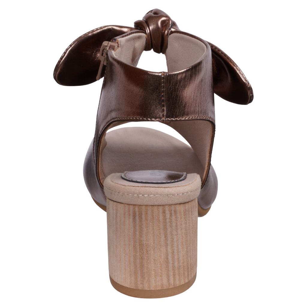 Women's Kimora Bronze Heeled Sandals Leather Modern Feminine Heels