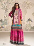 Aarshi Fashions pink heavy crepe straight kurta with digital print and palazzo bottoms