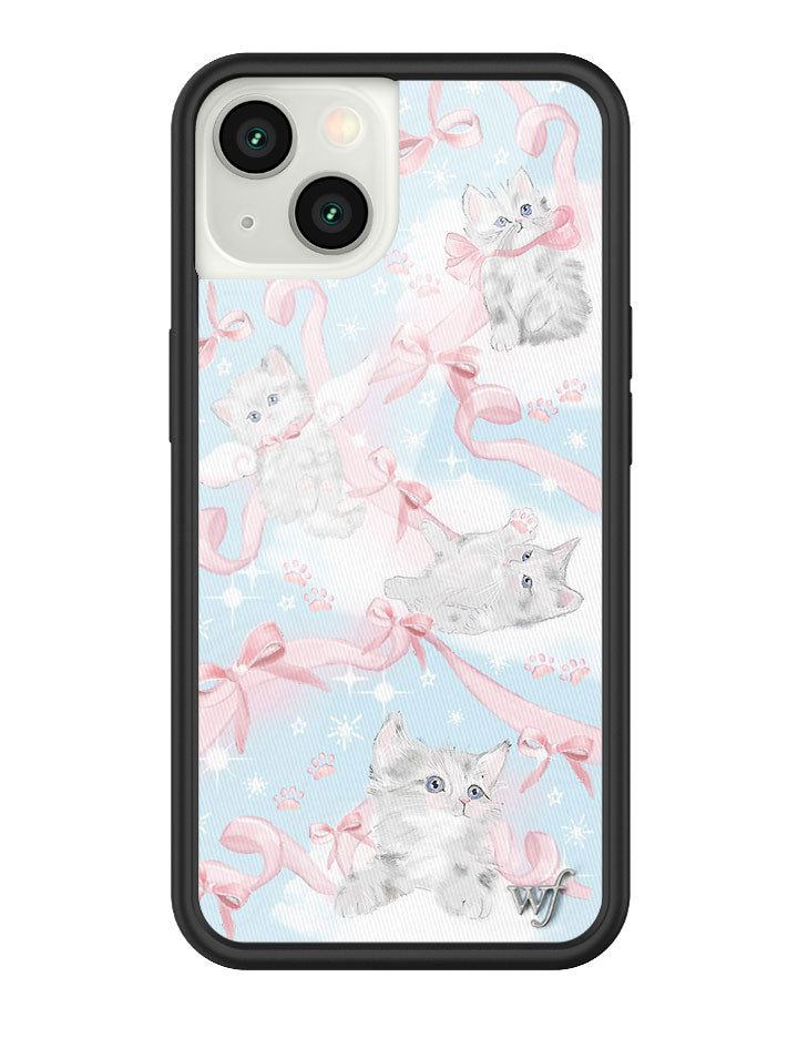 Kitten Around iPhone Case with Pink Bows and Feline Print - Image 25