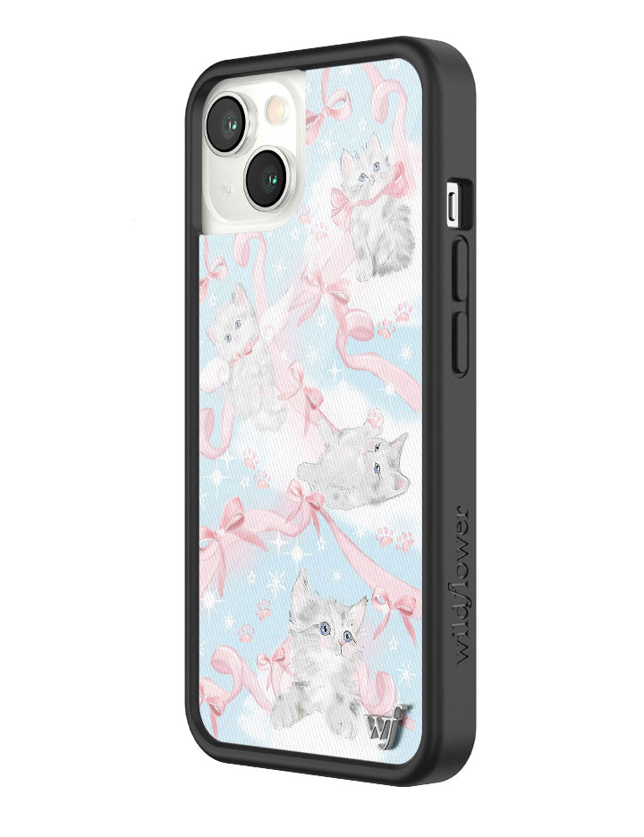 Kitten Around iPhone Case with Pink Bows and Feline Print - Image 26