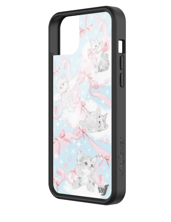 Kitten Around iPhone Case with Pink Bows and Feline Print - Image 20