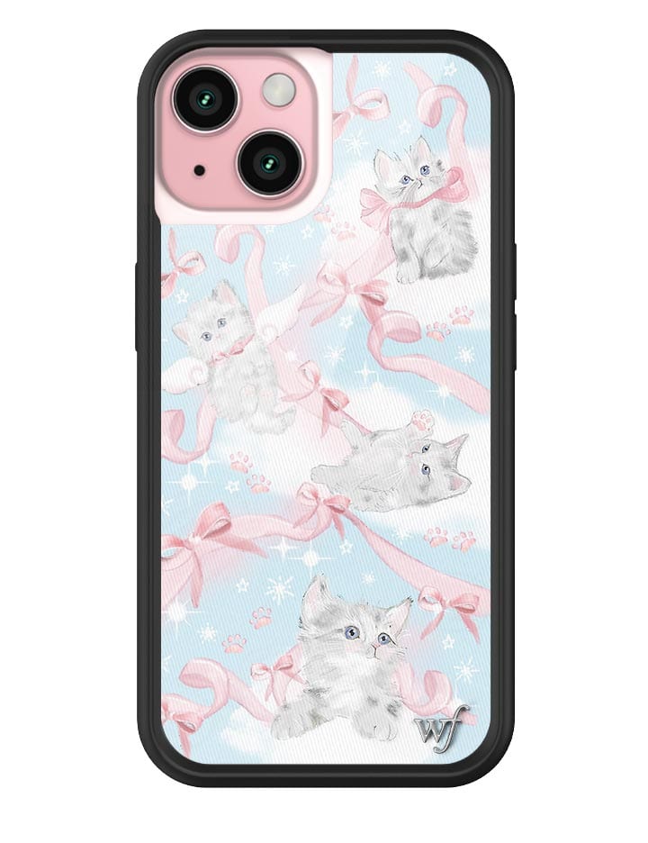 Kitten Around iPhone Case with Pink Bows and Feline Print - Image 15