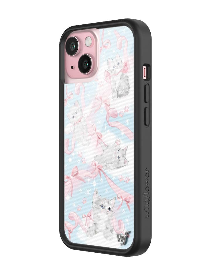 Kitten Around iPhone Case with Pink Bows and Feline Print - Image 16
