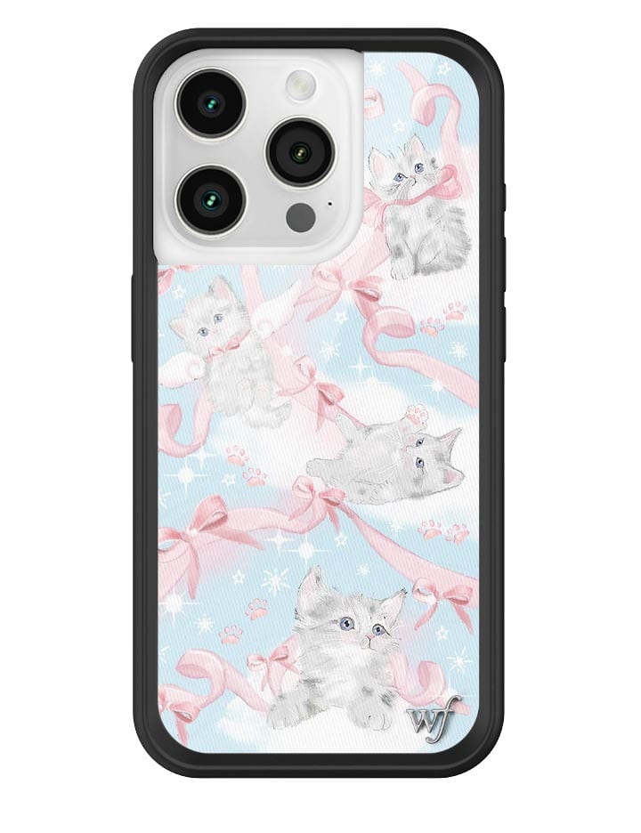Kitten Around iPhone Case with Pink Bows and Feline Print - Image 13