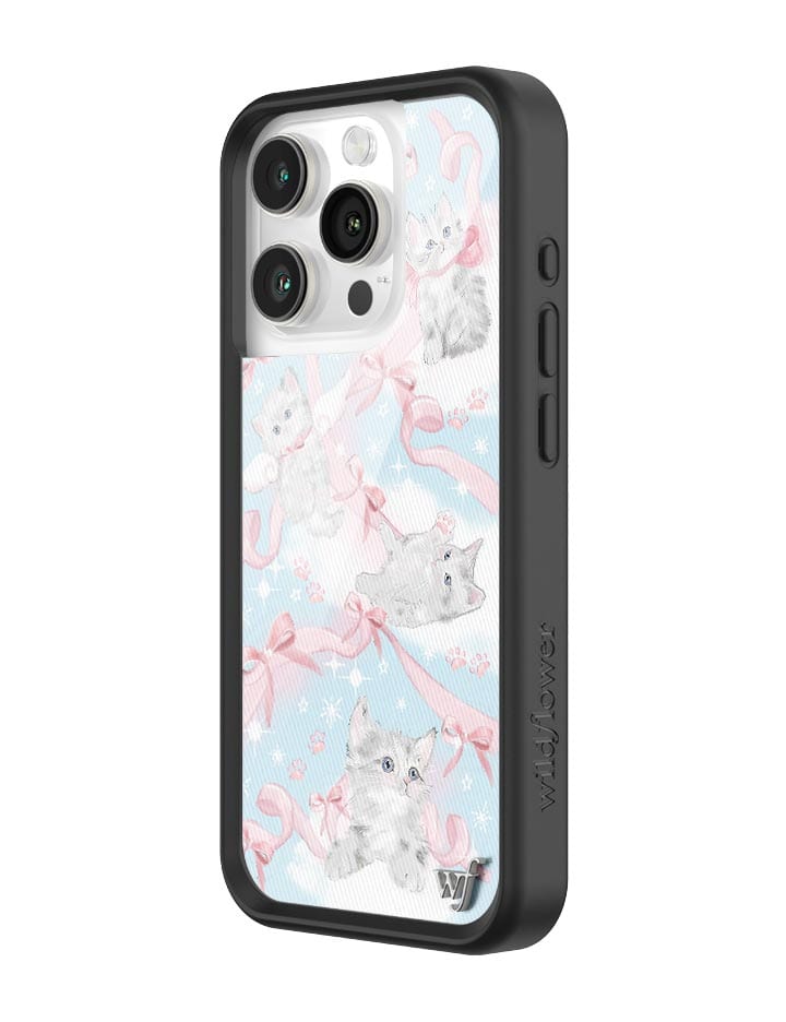 Kitten Around iPhone Case with Pink Bows and Feline Print - Image 14