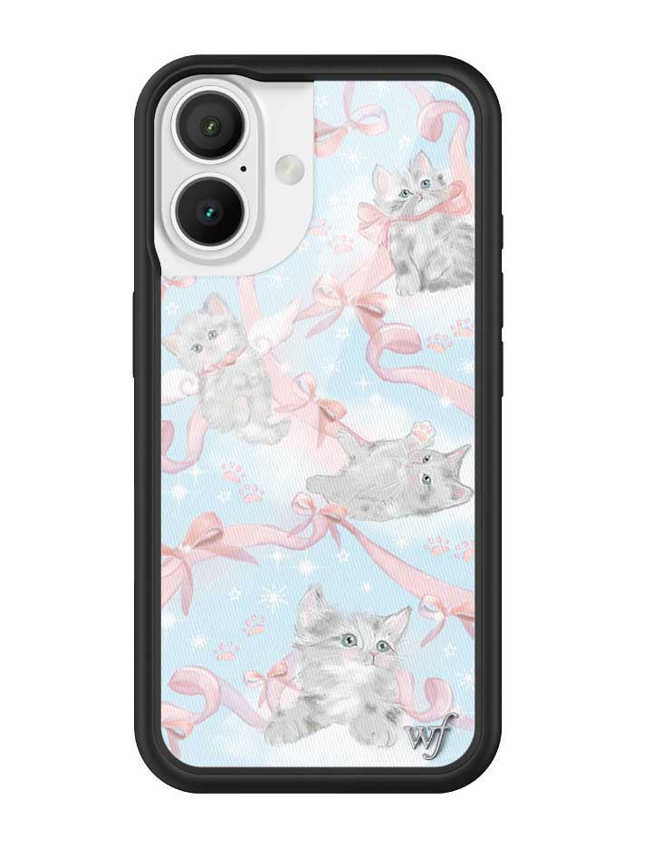 Kitten Around iPhone Case with Pink Bows and Feline Print - Image 7