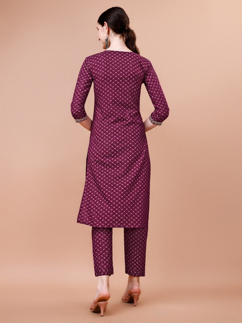 Printed and Embroidered Rayon Kurta Set with Pant and Dupatta