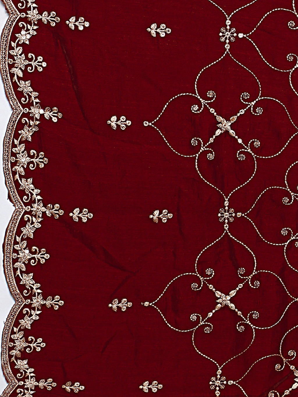 Premium Sequinned Embroidered Kurta Set with Dupatta