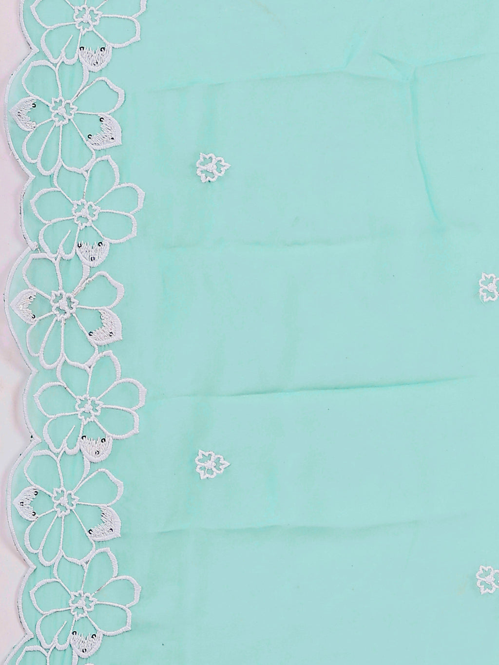 Green Pakistani Embroidered Kurta Set with Dupatta and Pant