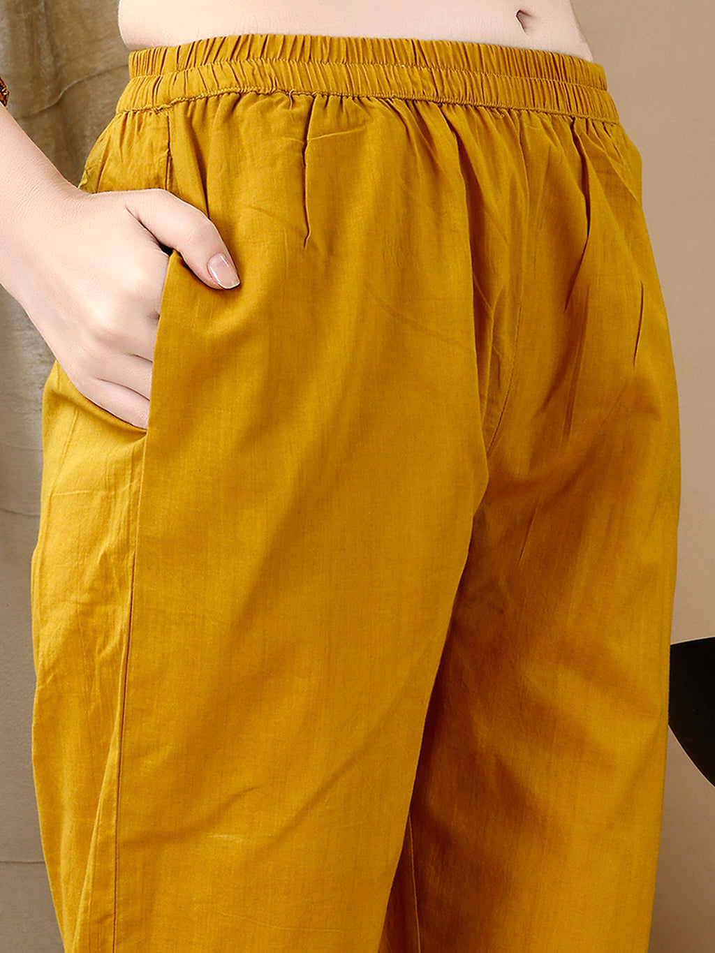 Yellow Floral Embroidered Kurta Set with Pant and Dupatta