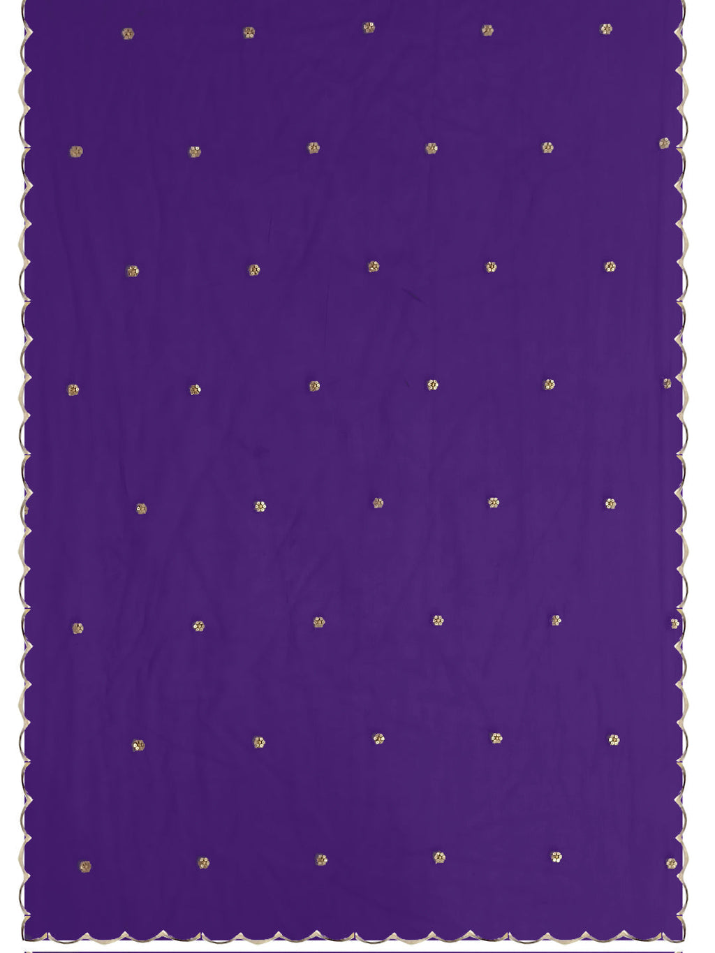 Purple Alia Cut Embroidered Kurta Set with Dupatta & Pant