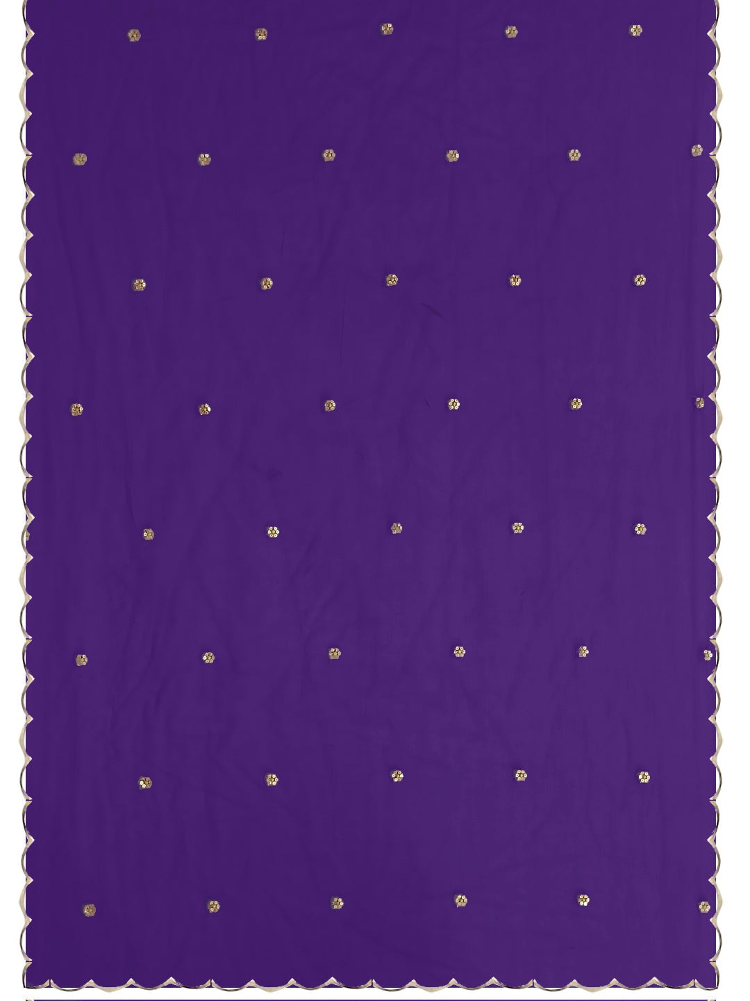 Purple Alia Cut Embroidered Kurta Set with Dupatta & Pant