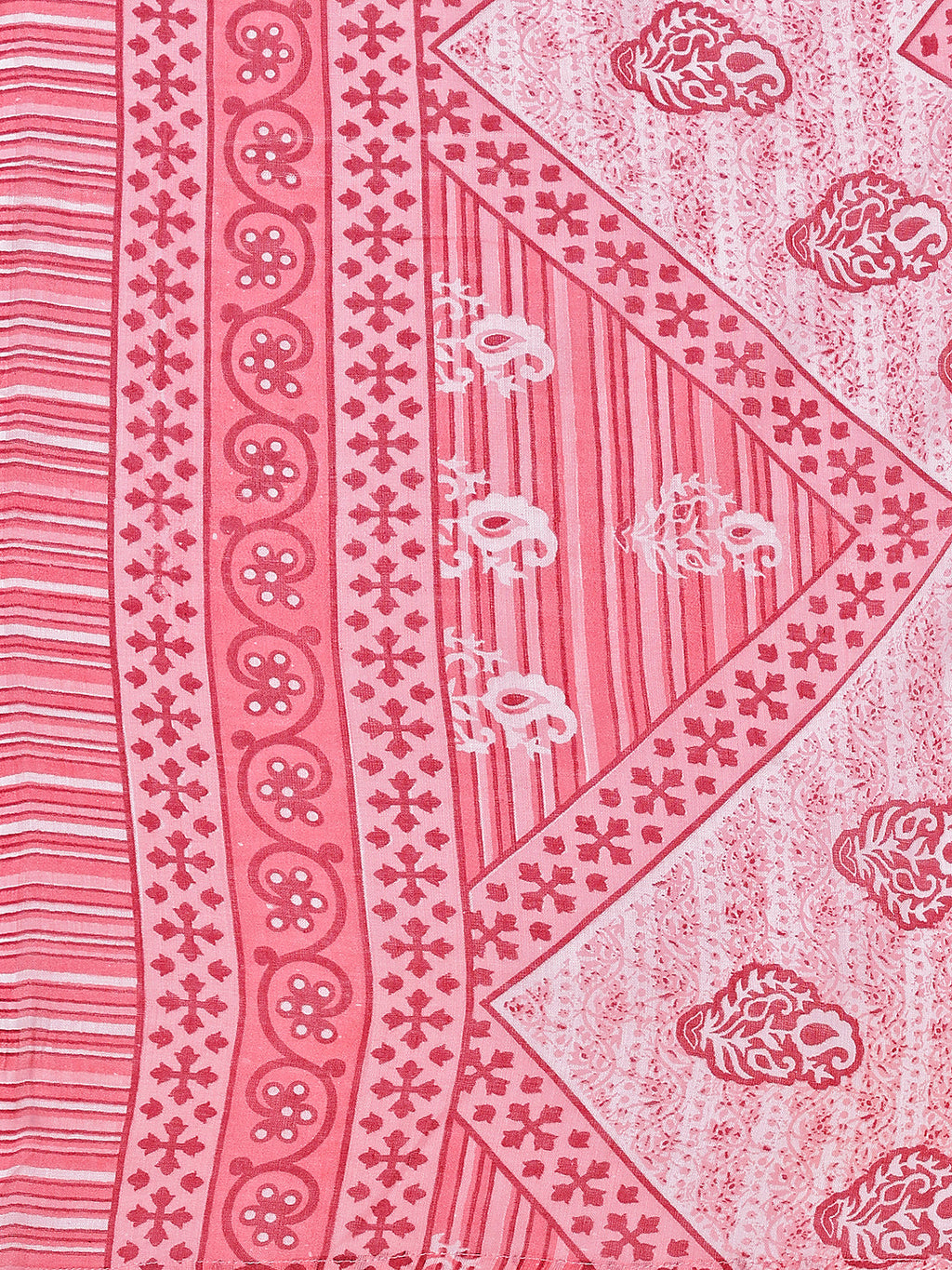 Printed Cotton Rayon Kurta Set with Dupatta