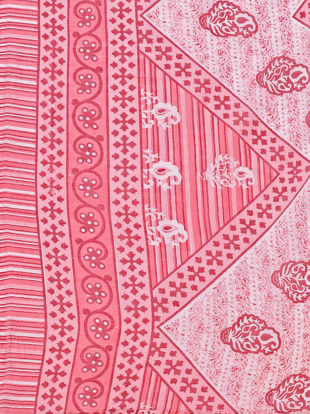 Printed Cotton Rayon Kurta Set with Dupatta