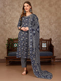 Multicolor embroidered and printed casual wear kurta set