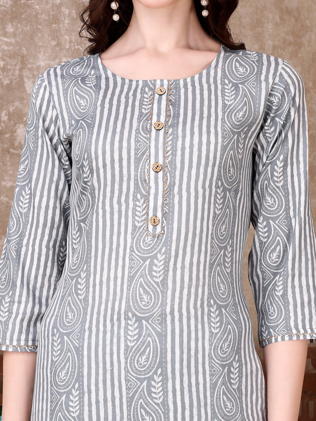 Multicolor Printed Kurta Set with Pant and Dupatta