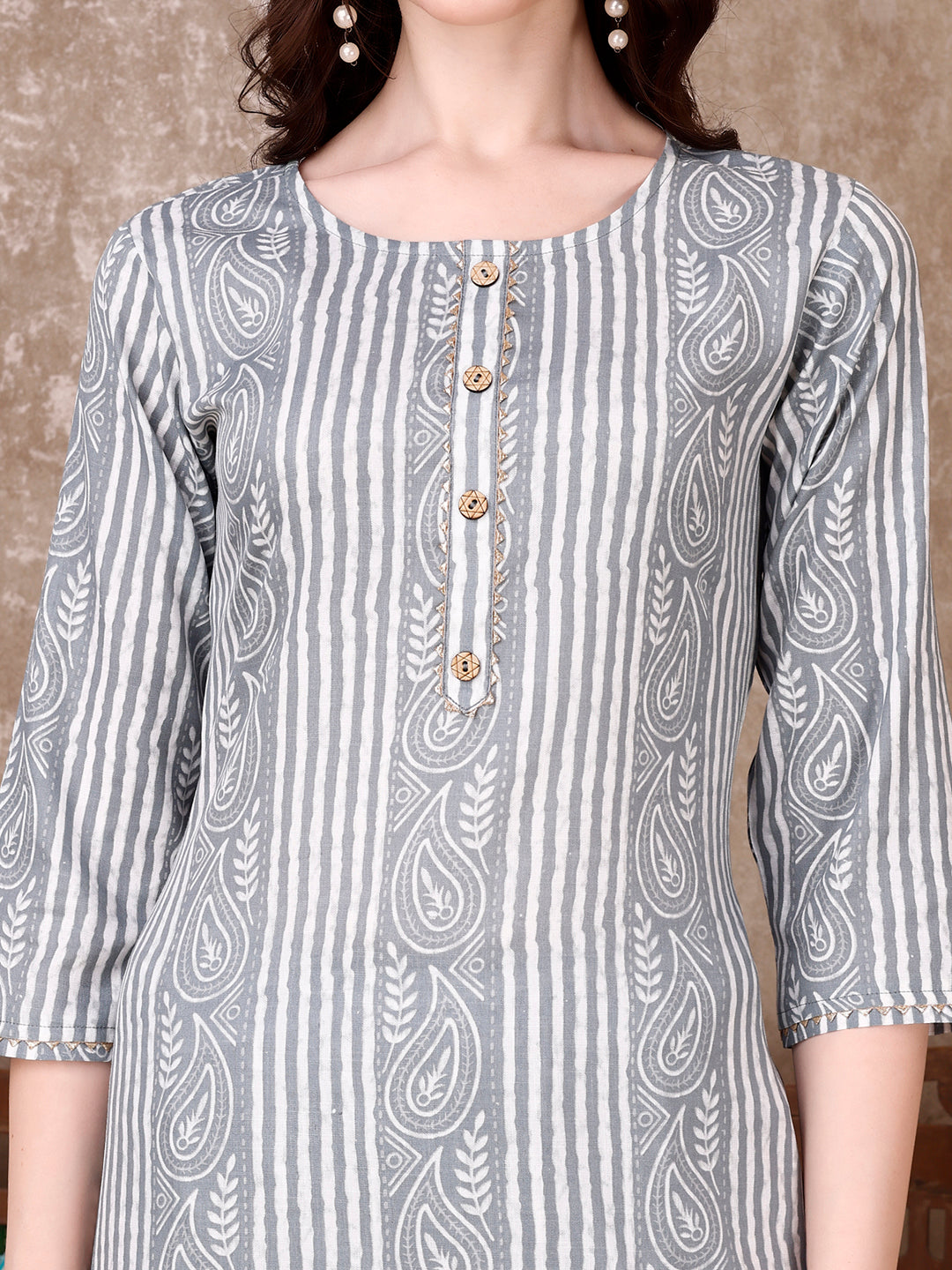 Multicolor Printed Kurta Set with Pant and Dupatta